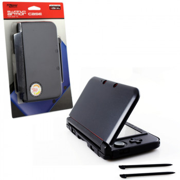 3dsxl Aluminum Case & Dual Stylus Set Black KMD