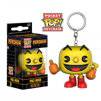 Pac Man Keychain Figure