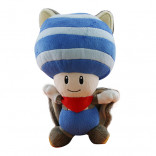 Super Mario Plush Flying Squirrel Toad 8" Blue Plushy (Nintendo)