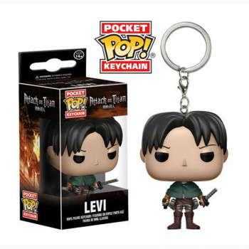 Toy - Pocket POP Keychain - Vinyl Figure - Attack on Titan - Levi