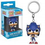 Toy - Pocket POP Keychain- Vinyl Figure - Sonic - Sonic w/ Ring