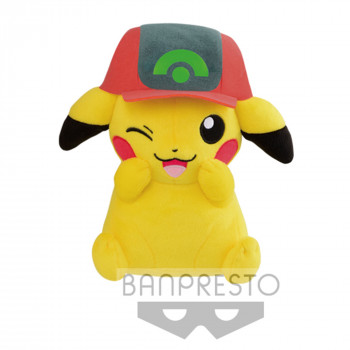 Toy - Plush - Pokemon - 10" Pokemon The Movie Vol1 - Pikachu with Gen2 Hat