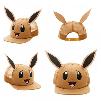 Novelty - Hats - Pokemon - Eevee Big Face Trucker