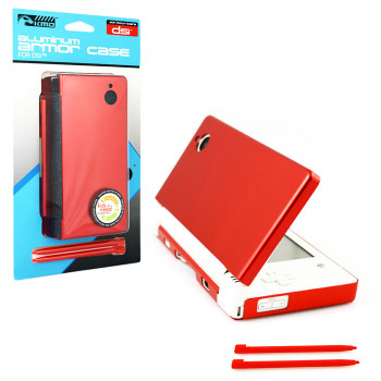 Fire Red DSI Aluminum Armor Case&Dual Stylus Set