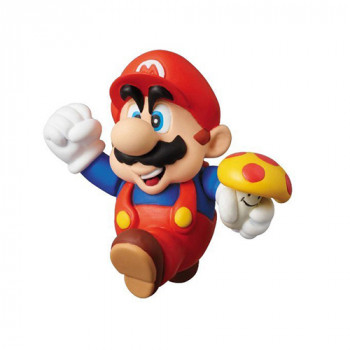 Super Detailed Super Mario Bros Mario w/Mushroom Figure