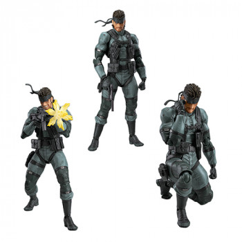 Toy - Figma - Vinyl Figure - Metal Gear Solid 2 - Solid Snake Sons of Liberty Figure