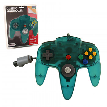 N64 Clear Teal Original Designed Nintendo 64 Controller (TTX Tech)