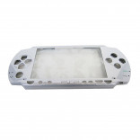 PSP 1000 - Repair Part - Metallic Faceplate - FRONT SHELL ONLY - Silver (Third Party)