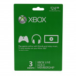 Xbox 360 - Xbox One - Subscription Card - Xbox Live - 3 Month Gold (Microsoft)