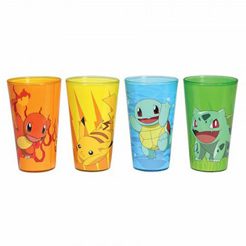 Novelty - Pint Glass - Pokemon - Character 4pk Set