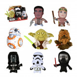 Toy - Super Deformed Plush - Star Wars: The Force Awakens - 12 pc CDU (Darth (1) Yoda ( 2) Chewbacca ( 2) Stormtrooper ( 1) Rey ( 1) Finn (1) BB-8 (2) Kylo Ren (2))
