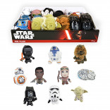 Toy - Super Deformed Plush - Star Wars: The Force Awakens - 24 Mini pc CDU (Darth (3) Yoda (3) Chewie(3) Trooper (2) R2 D2 (3) Rey (2) Finn (2) BB-8 (4) Kylo Ren (1) Millennium Falcon (1))