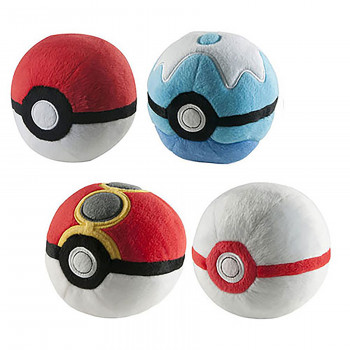 Toy - Pokemon - Plush - 5" Poke Ball Assortment - 6pc PDQ