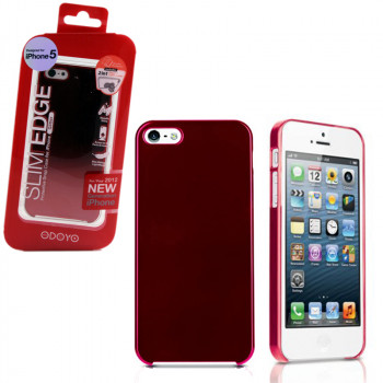 Iphone 5 Case Slim Edge Glitter Burgundy (odoyo)