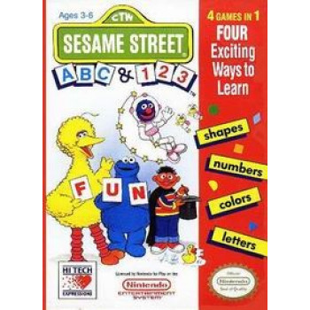 Original Nintendo Sesame Street ABC and 123 Pre-Played - NES