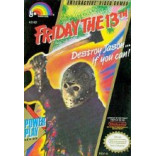 Nintendo Nes Friday The 13th (cartridge Only) - 023582051628