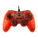 PS3 - Controller - Wired - USB Controller - PC Compatible - Clear Red (TTX Tech)