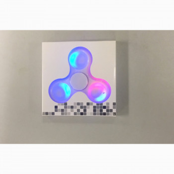 Novelty - Fidget Spinner - LED Light Up - White