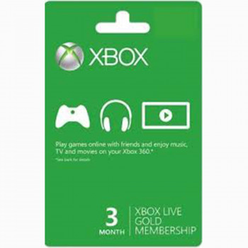 Xbox 360 - Xbox One - Subscription Card - Xbox Live - 3 Month Gold - Multi Language (Microsoft)