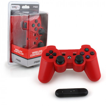 Red Wireless PS3 Controller 2.4 Ghz Controller