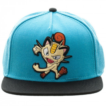 Novelty - Hats - Pokemon - Meowth Color Block Snapback