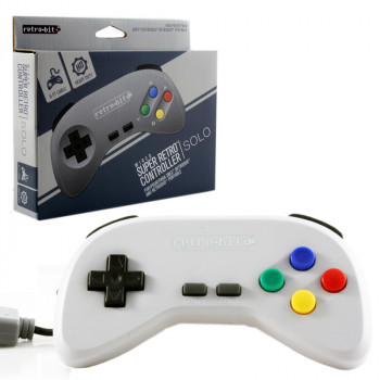 SNES Wired Controller Pad Single Pack Grey Super Nintendo Replacement Controller