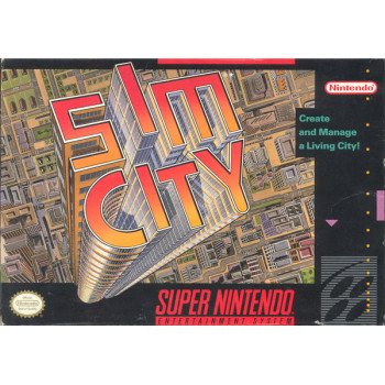 Super Nintendo SimCity Pre-Played - SNES