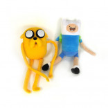 Toy Adventure Time Deluxe Plush Jake And Finn 2 Pc Assortment (1 Finn And 1 Jake)