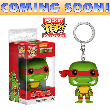 Toy Pocket Pop Keychain- Vinyl Figure Teenage Mutant Ninja Turtles Raphael