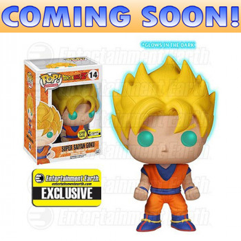 Toy Pop Vinyl Figure Dragon Ball Z Glow In The Dark Super Saiyan Ee Exclusive (disney)