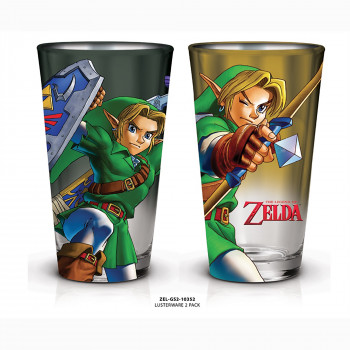 Novelty - Pint Glass - Legend of Zelda 2 Pack Pint Glass