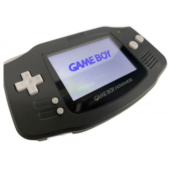 GBA Negro Backlight LCD- Backlit Gameboy Advance Paquete de consola