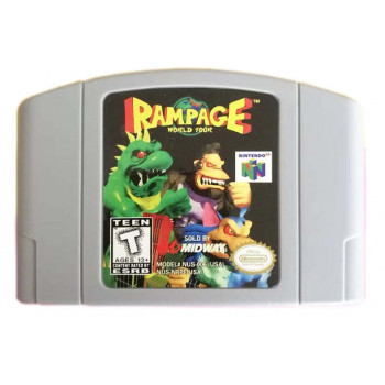 Nintendo 64 Rampage World Tour - N64 Rampage World Tour- Solo el Juego 