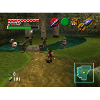 	N64 The Legend of Zelda Ocarina of Time Edición de Colección Gold - Nintendo 64 - Solo el Juego 