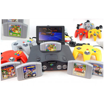 w/Games & Hookups & Game Choice - N64 Console Complete