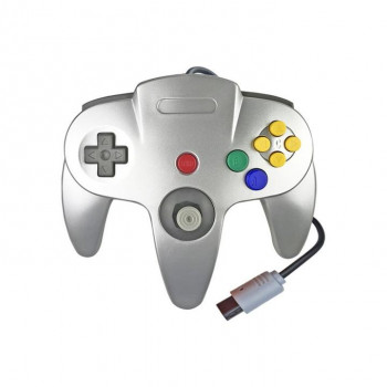 Original Nintendo 64 Control Plateado - N64 Control Estilo Plateado Metalico