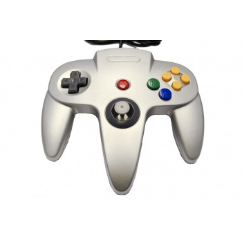 Original Nintendo 64 Control Plateado - N64 Control Estilo Plateado Metalico