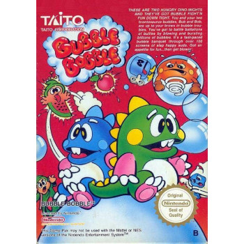 Original Nintendo Bubble Bobble Pre-Played - NES