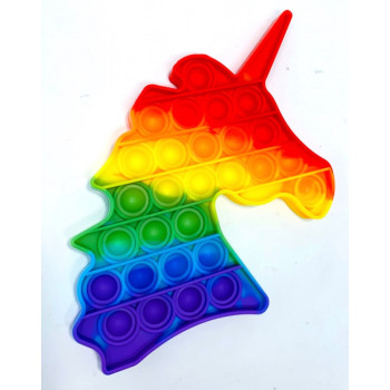 Unicorn Popping Toy - Rainbow Unicorn Pop It Fidget Toy