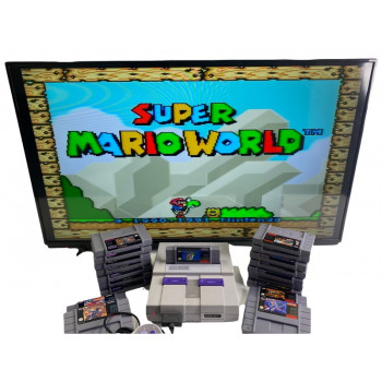 Sistema autentico del Super Nintendo de los 90's - Paquete de Original Super Nintendo System 