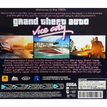 Dreamcast - Grand Theft Auto Vice City - GTA Vice City *FS