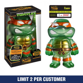 Toy Hikari Sofubi Vinyl Figure Clear Michelangelo Limited Edition