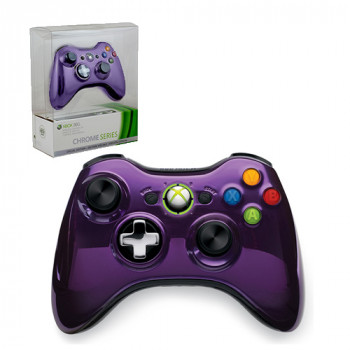 Xbox 360 Controller Wireless Chrome Series Limited Edition Purple (microsoft)
